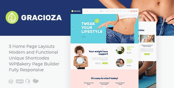 Gracioza | Weight Loss Company & Healthy Blog WordPress Theme