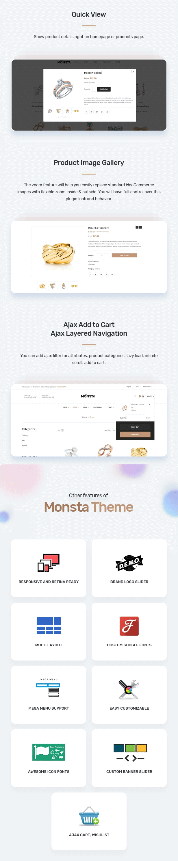 Monsta - Jewelry Theme for WooCommerce WordPress